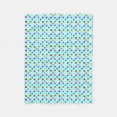 Dotted Polkas  Multicolor Fleece Deken (Voorkant)