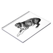 Dotted Reflections – Halftone Dog Notitieboek (Linkerzijde)