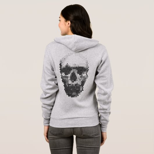 Dotted Skull Hoodie (Achterkant volledig)