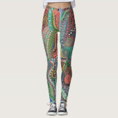Dotted Tile design Leggings (Voorkant)