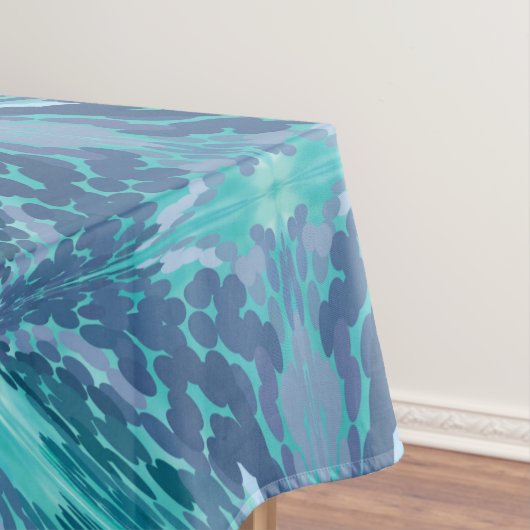 Dotted Turquoise X Pattern Tafelkleed (Voorbeeld)