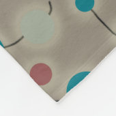 Dotted Universe Retro Grey Fleece Deken (Hoek)