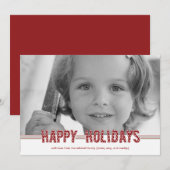 Dotted Wishes Christmas Kaarten/ Vakantie Fotokaar Feestdagenkaart (Voorkant / Achterkant)