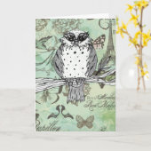 Dotti de uil 31 Wenskaart Kaart (Gele Bloem)