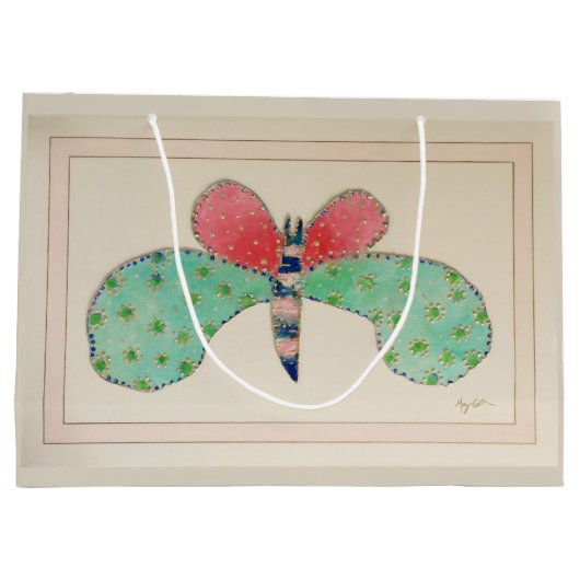 Dottie Butterfly Gift Bag Groot Cadeauzakje (Achterkant)