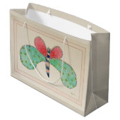 Dottie Butterfly Gift Bag Groot Cadeauzakje (Achterkant Gekanteld)