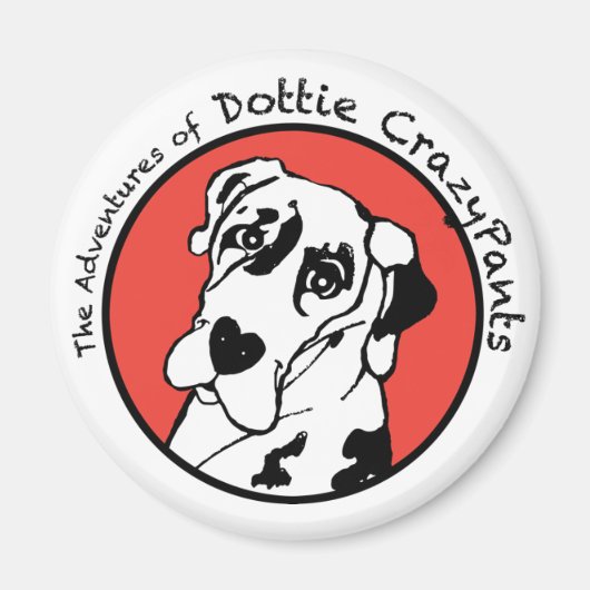 Dottie CrazyPants magneet (Voorkant)