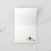 Dottie de Groene Gevouwen Olifant u dankt neemt Bedankkaart (Binnen)