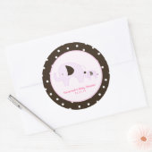 Dottie Elephant (roze) voor Stickers van 3 inch (Envelop)
