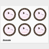 Dottie Elephant (roze) voor Stickers van 3 inch (Vel)