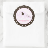 Dottie Elephant (roze) voor Stickers van 3 inch (Tas)