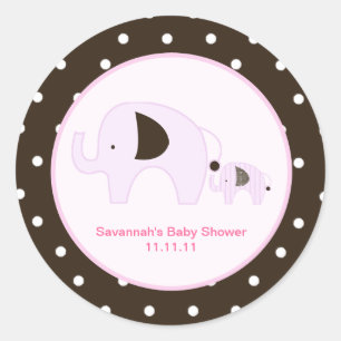 Dottie Elephant (roze) voor stickers van 3 inch