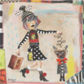 Dottie en haar Mini Me - Art Sticker (Voorkant)