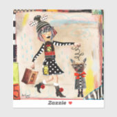 Dottie en haar Mini Me - Art Sticker (Vel)