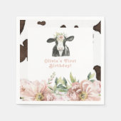 DOTTIE Heilige Koe Ventig Boerderij Servet (Voorkant)