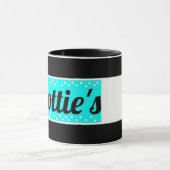Dottie Logo Koffie Mok winkel (zwart/blauw/wit) (Midden)