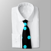 Dottie's Store Logo Polka Dot Stropdas (zwart) (Gebonden)