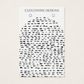 Dotty Arch Oorbel Ketting Sieraden Display Kaart (Voorkant)