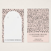 Dotty Arch Oorbel Ketting Sieraden Display Kaart (Voorkant /achterkant)