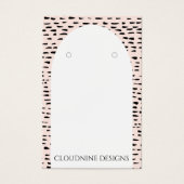 Dotty Arch Oorbel Ketting Sieraden Display Kaart (Voorkant)