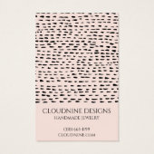 Dotty Arch Oorbel Ketting Sieraden Display Kaart (Achterkant)