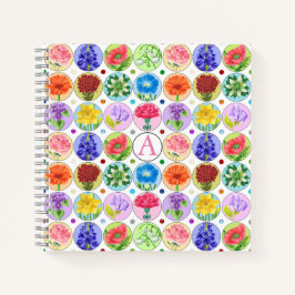 Dotty Birth Flower and Gem Notitieboek