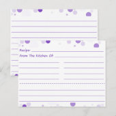 Dotty Blank Recipe Kaarten (Voorkant / Achterkant)
