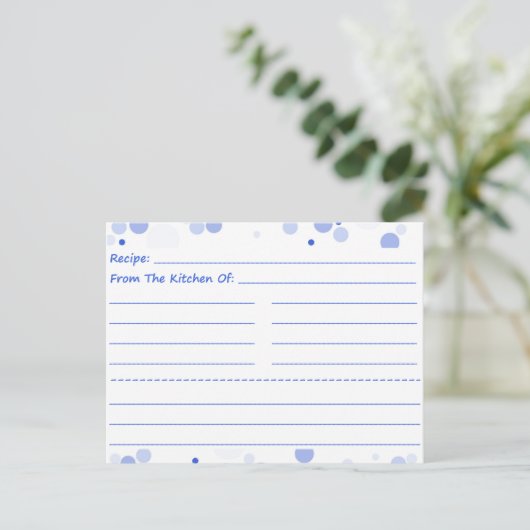 Dotty Blank Recipe Kaarten (Staand voorkant)