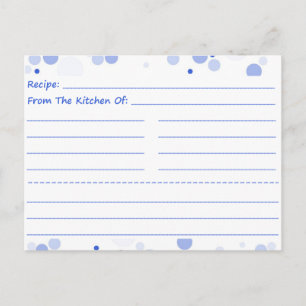 Dotty Blank Recipe Kaarten