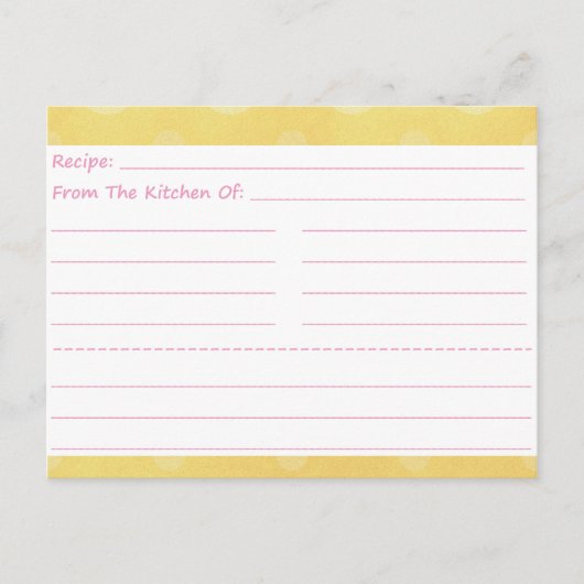 Dotty Blank Recipe Kaarten (Voorkant)