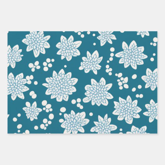 Dotty Blooms Inpakpapier Vel (Voorkant)