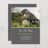 Dotty Border Photo Moving Announge Aankondiging (Voorkant / Achterkant)