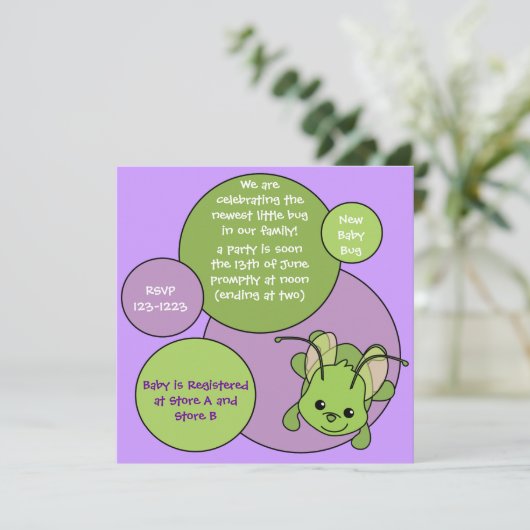 dotty bug kaart (Staand voorkant)