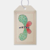 Dotty Butterfly Gift Label Cadeaulabel (Voorkant)