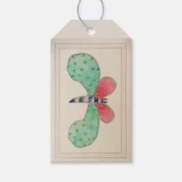 Dotty Butterfly Gift Label Cadeaulabel