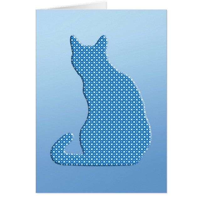 Dotty Cat - schaduwen van blauw (Voorkant)