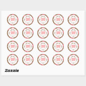 Dotty (Choco Berry) Seal / Monogram Sticker (Vel)