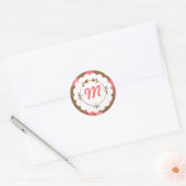 Dotty (Choco Berry) Seal / Monogram Sticker (Envelop)