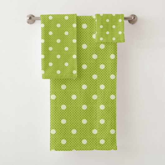 Dotty Delight Green Bad Handdoek (Insitu)