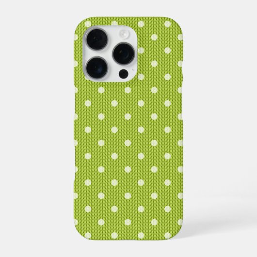 Dotty Delight Green iPhone Hoesje (Achterkant)