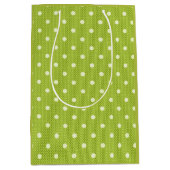 Dotty Delight Green Medium Cadeauzakje (Voorkant)