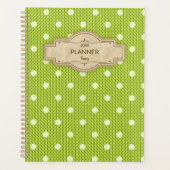 Dotty Delight Green Planner (Voorkant)