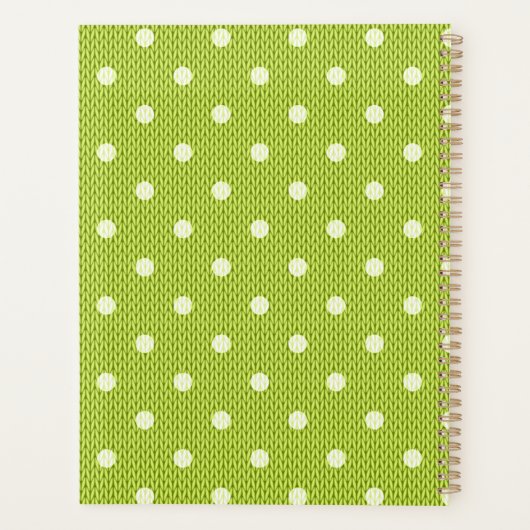 Dotty Delight Green Planner (Achterkant)