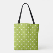 Dotty Delight Green Tote Bag (Achterkant)
