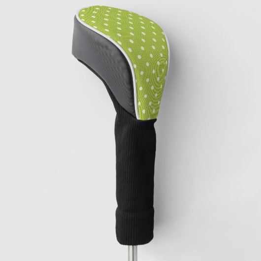 Dotty Delight Groen Golfheadcover (Schuin)
