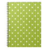 Dotty Delight Groene foto Notitieboek (Voorkant)
