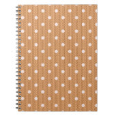 Dotty Delight Oranje foto Notitieboek (Voorkant)