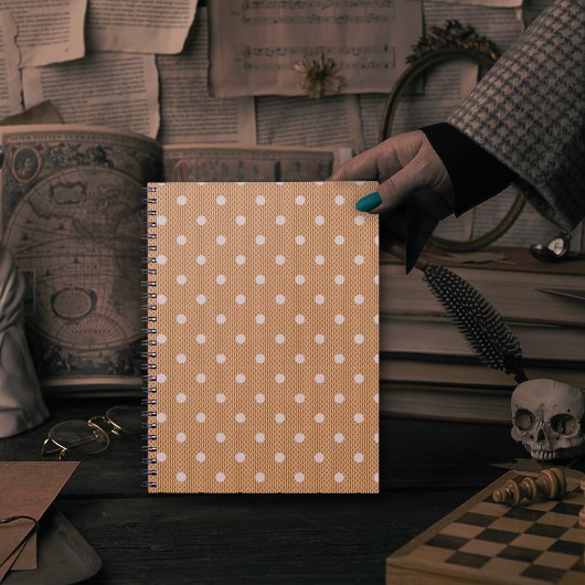 Dotty Delight Oranje foto Notitieboek