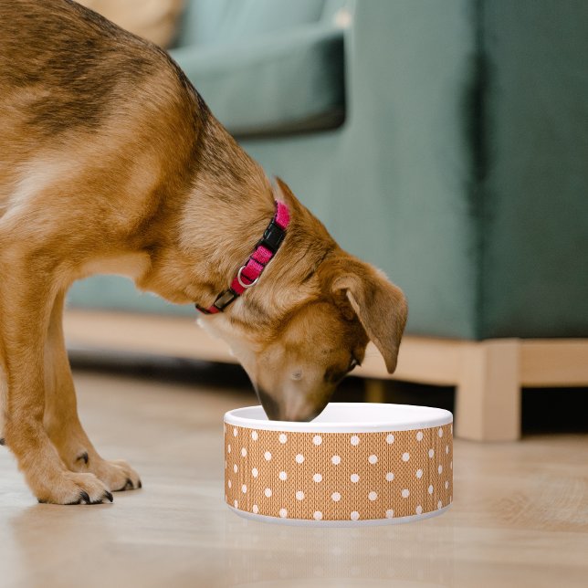 Dotty Delight Oranje Pet Bowl Voerbakje (Dotty Delight Orange Pet Bowl)