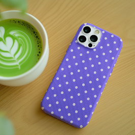 Dotty Delight Paarse iPhone 16 Pro Hoesje